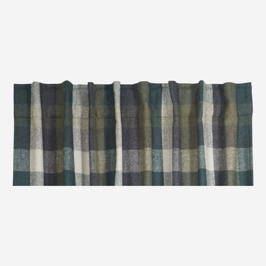Set 2 cortinas de lana - 260 x 140 cm - Verde