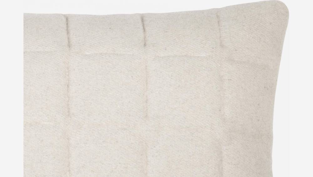 Coussin en laine - 40 x 80 cm - Gris clair