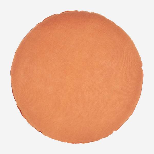 Kissen aus Leinen - 40 cm - Orange