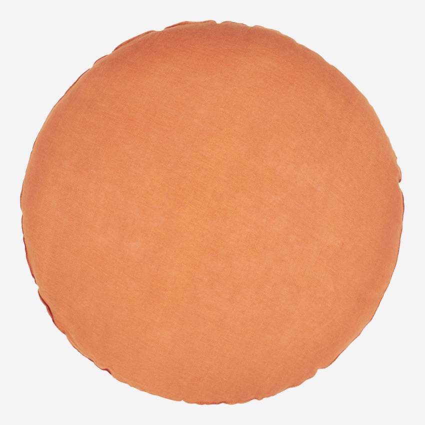 Cojín de lino - 40 cm - Naranja