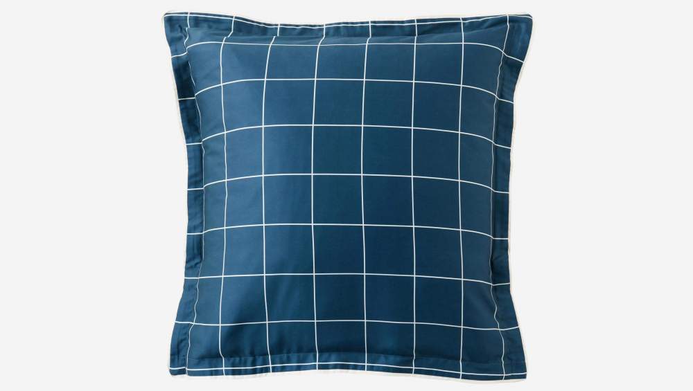 Parure de lit en coton - 220 x 240 cm - Bleu marine