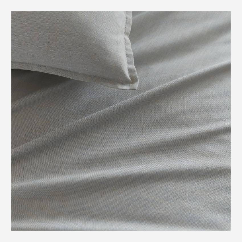 Funda de almohada de algodón - 50 x 80 cm - Beige y verde claro