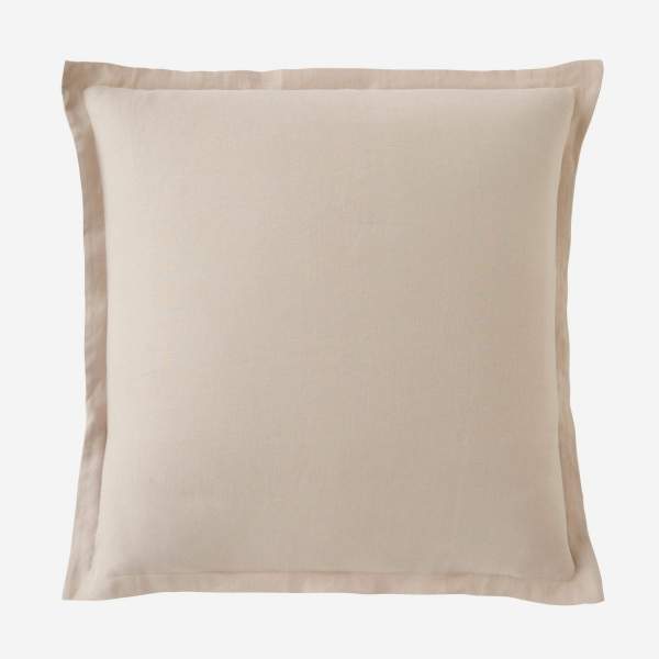 Funda de almohada de lino - 65 x 65 cm - Natural