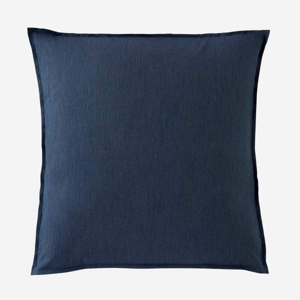 Fronha de algodão - 65 x 65 cm - Azul meia-noite