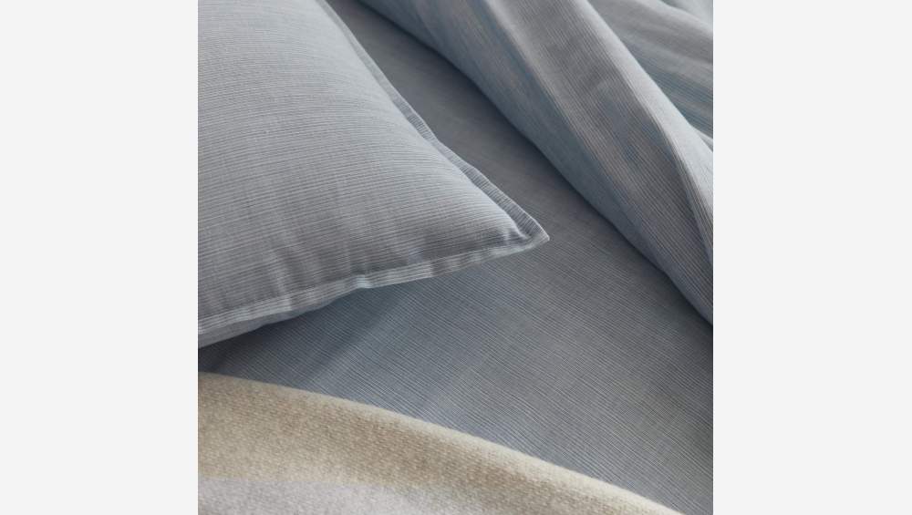 Funda de almohada de algodón - 65 x 65 cm - Azul claro