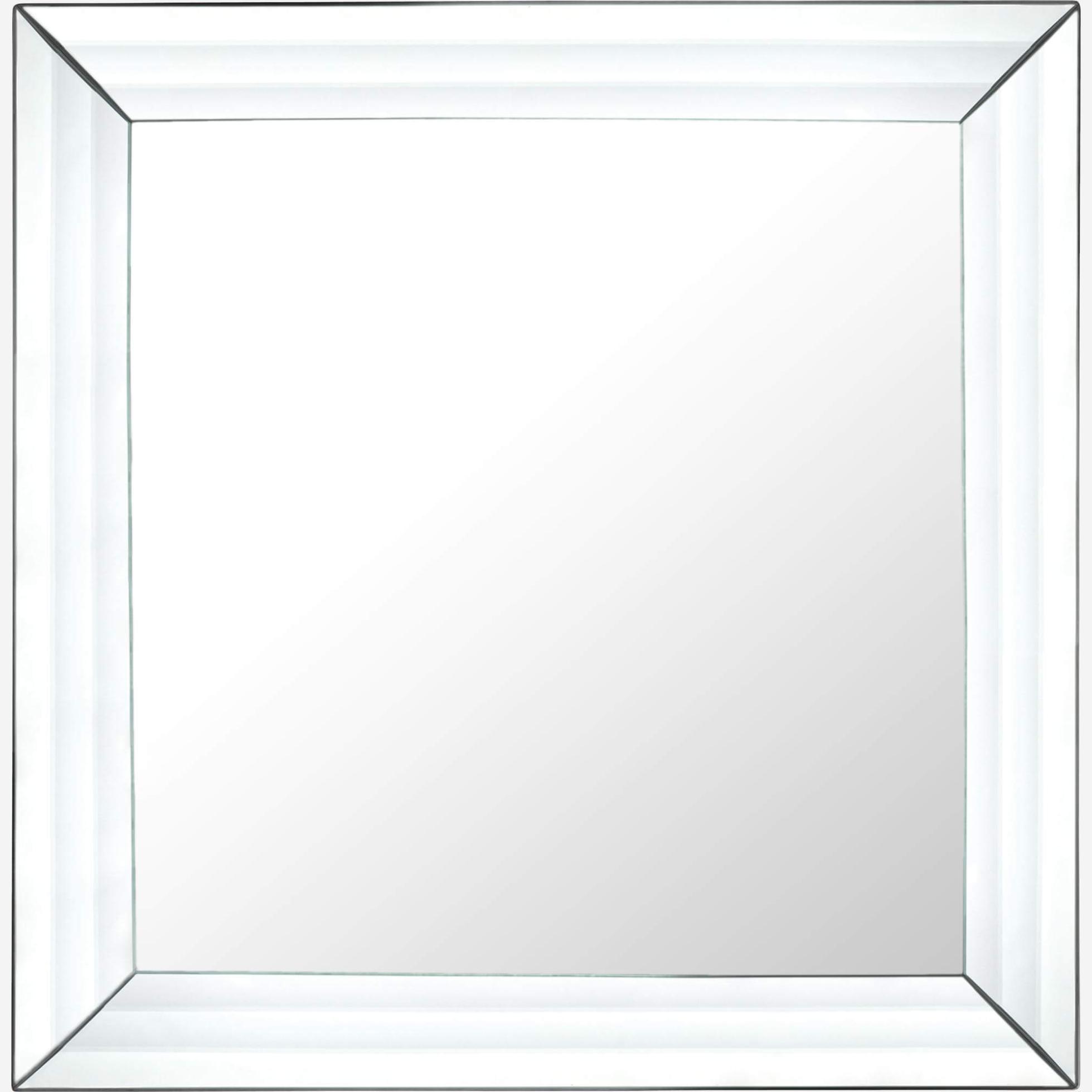 Glass square wall mirror - 90 x 90 cm