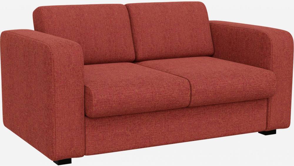Sofá compacto de tela - Rojo