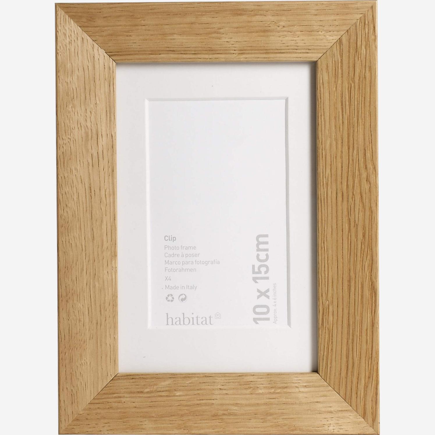 Oak desk frame - 10 x 15 cm - Natural