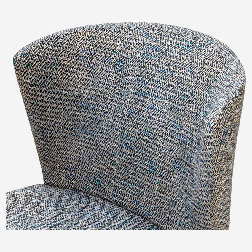 Chaise en tissu - Gris bleu