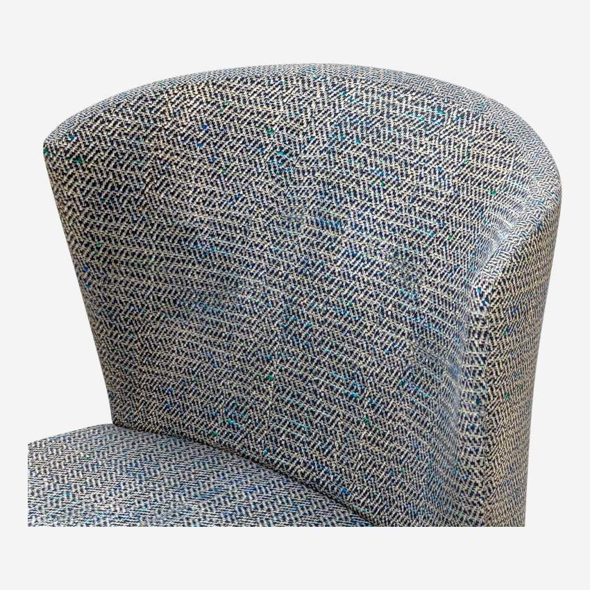 Chaise en tissu - Gris bleu