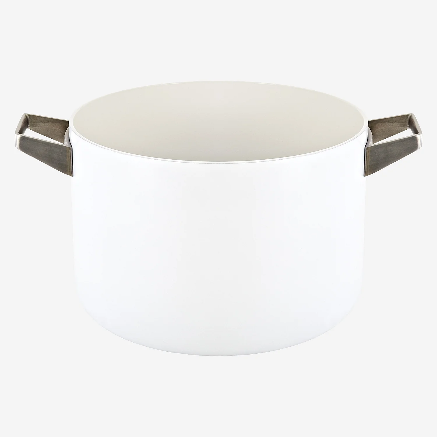 Marmite avec couvercle 26 cm en aluminium extérieur blanc et revêtement intérieur céramique - 8