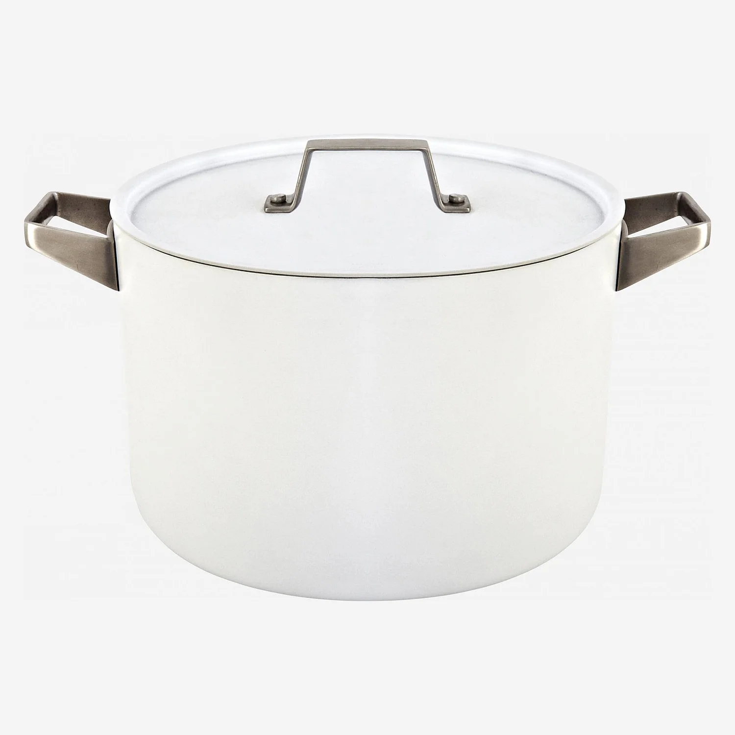 Pentola con coperchio da 26 cm in alluminio bianco esterno e rivestimento interno in ceramica - 2