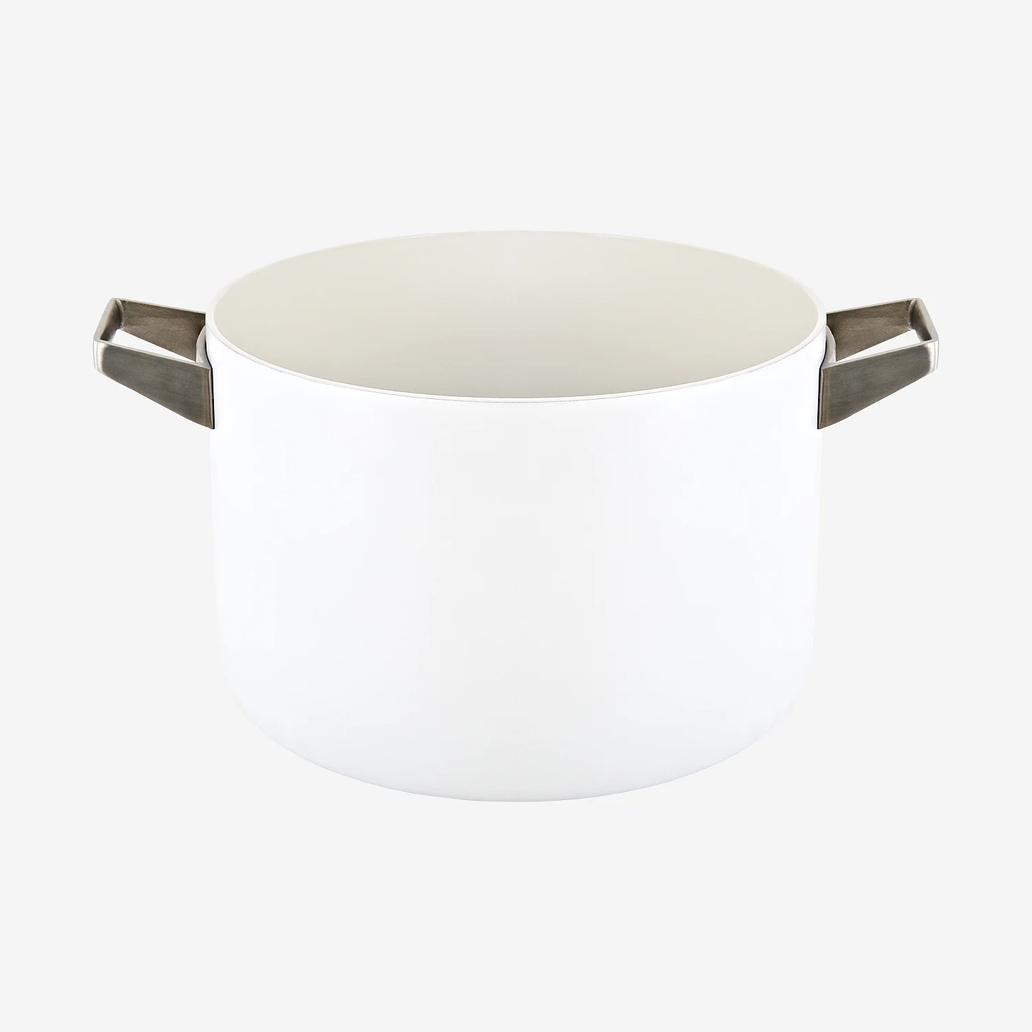 Pentola con coperchio da 26 cm in alluminio bianco esterno e rivestimento interno in ceramica - 8