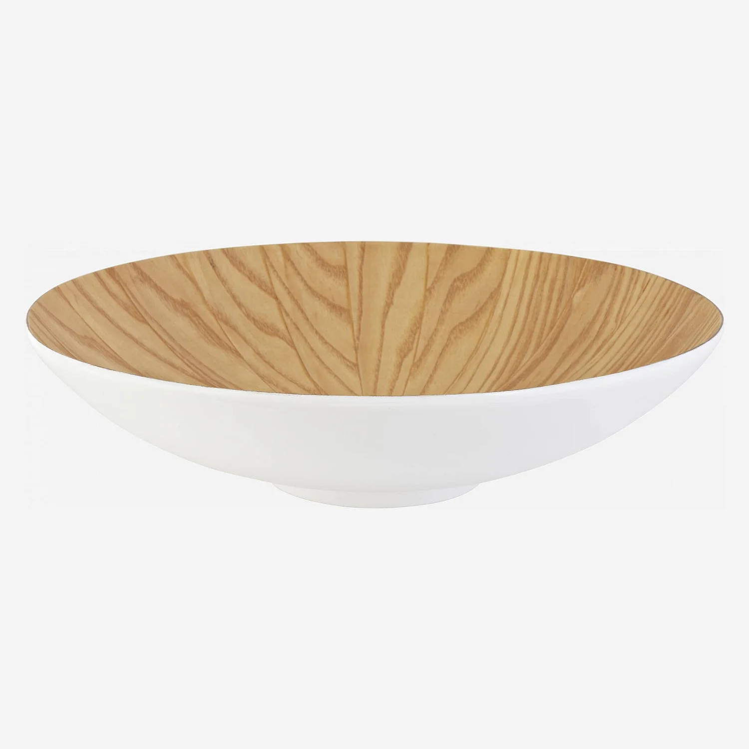 Bamboo salad bowl - 45 cm - White - 1