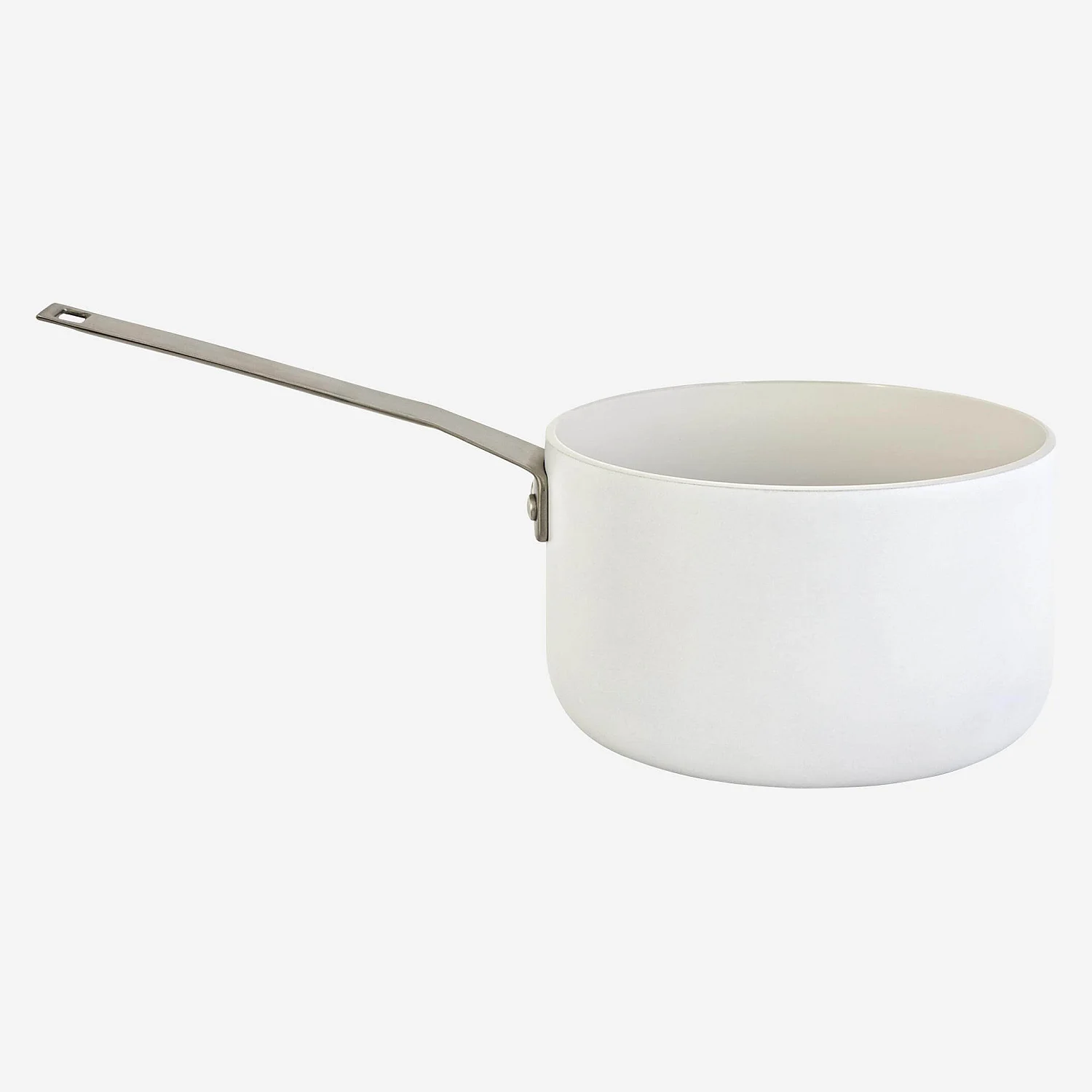Casserole avec couvercle 18 cm en aluminium extérieur blanc et revêtement intérieur céramique - 6
