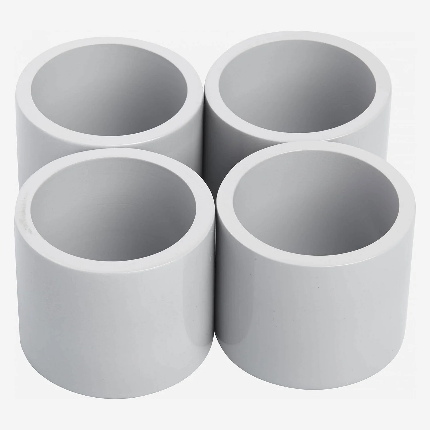 Conjunto de 4 argolas de guardanapo - Cinzento - 7