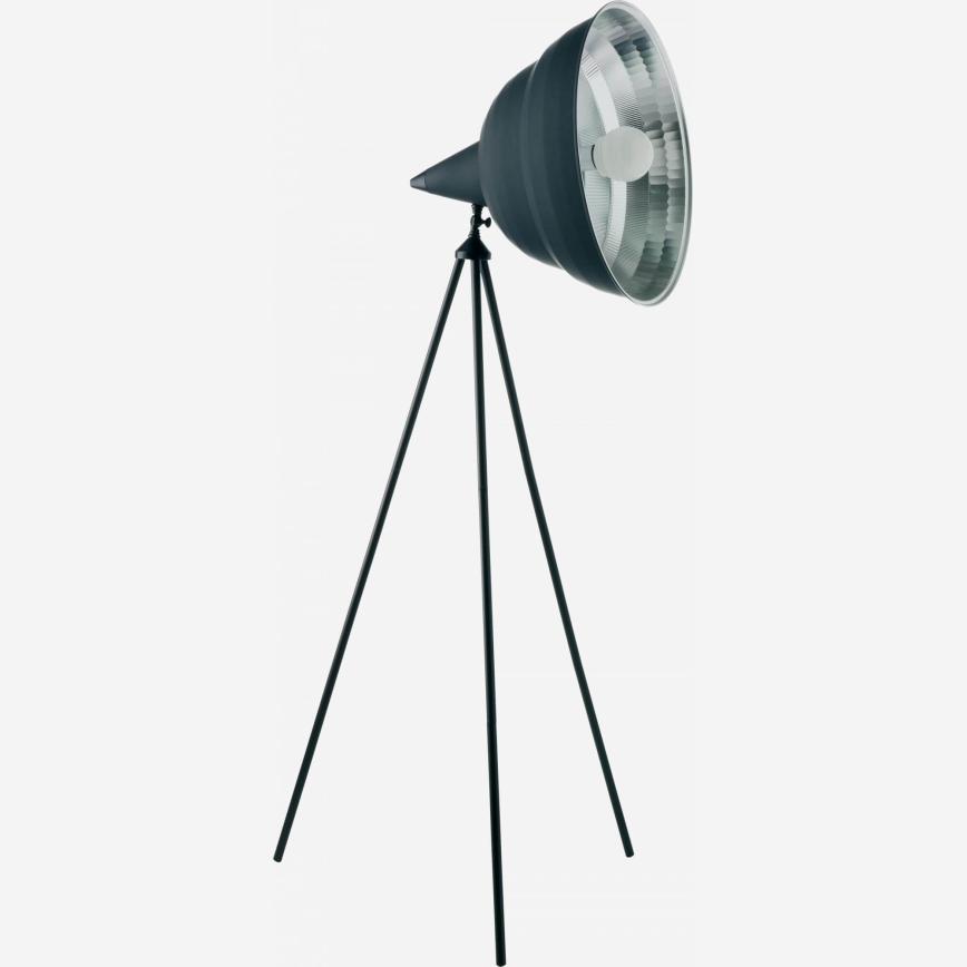 Giant floor lamp 168cm black metal