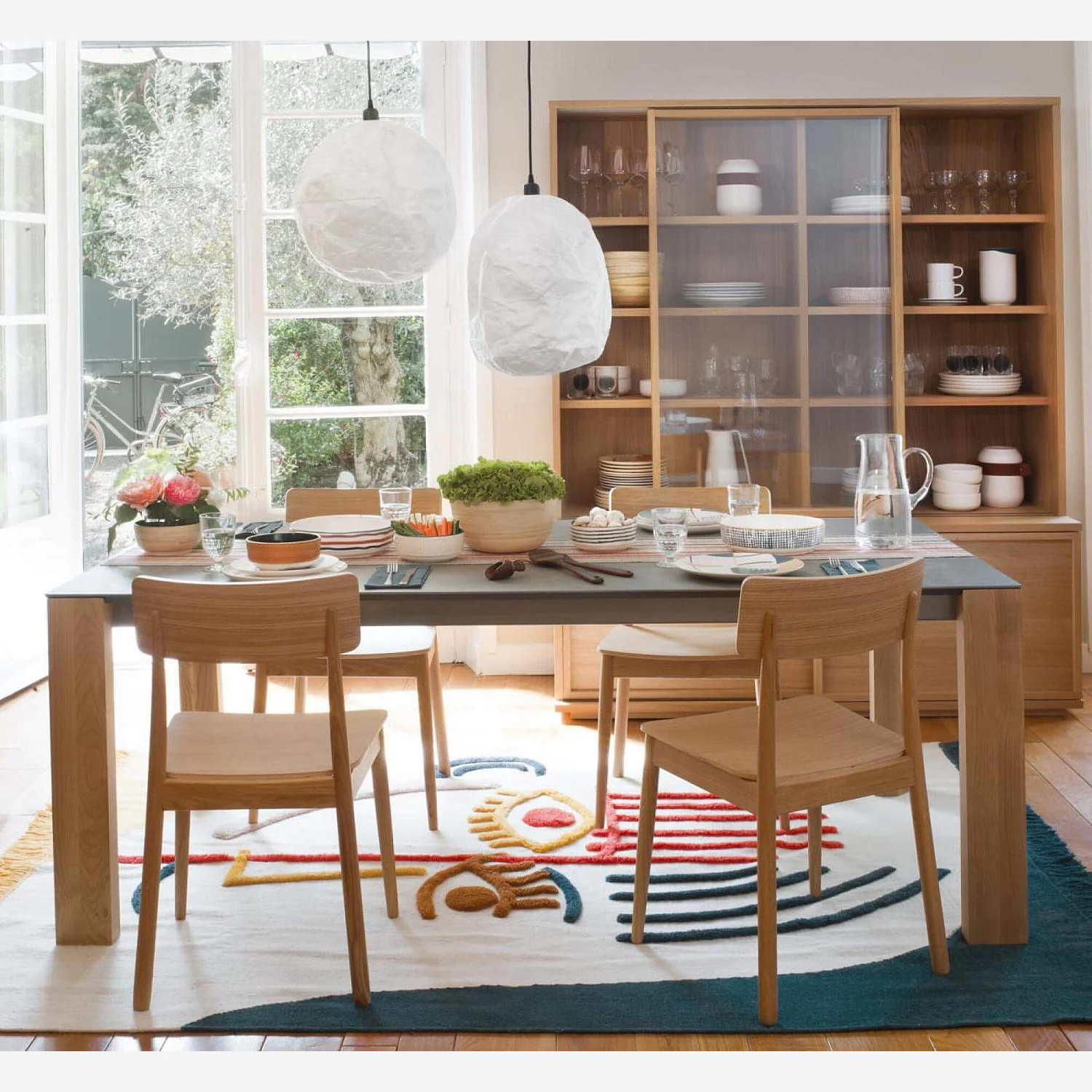 Sedia in rovere massello - 1