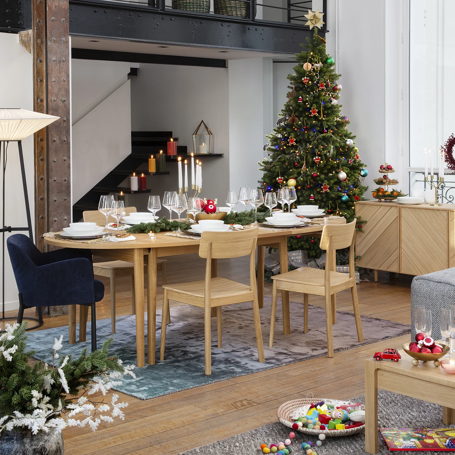 Cadeira em carvalho - Madeira clara - 8