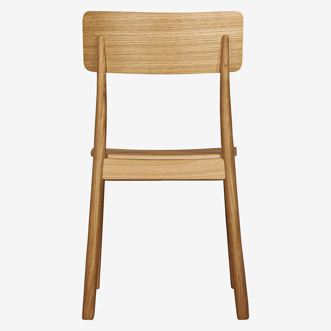 Cadeira em carvalho - Madeira clara - 7