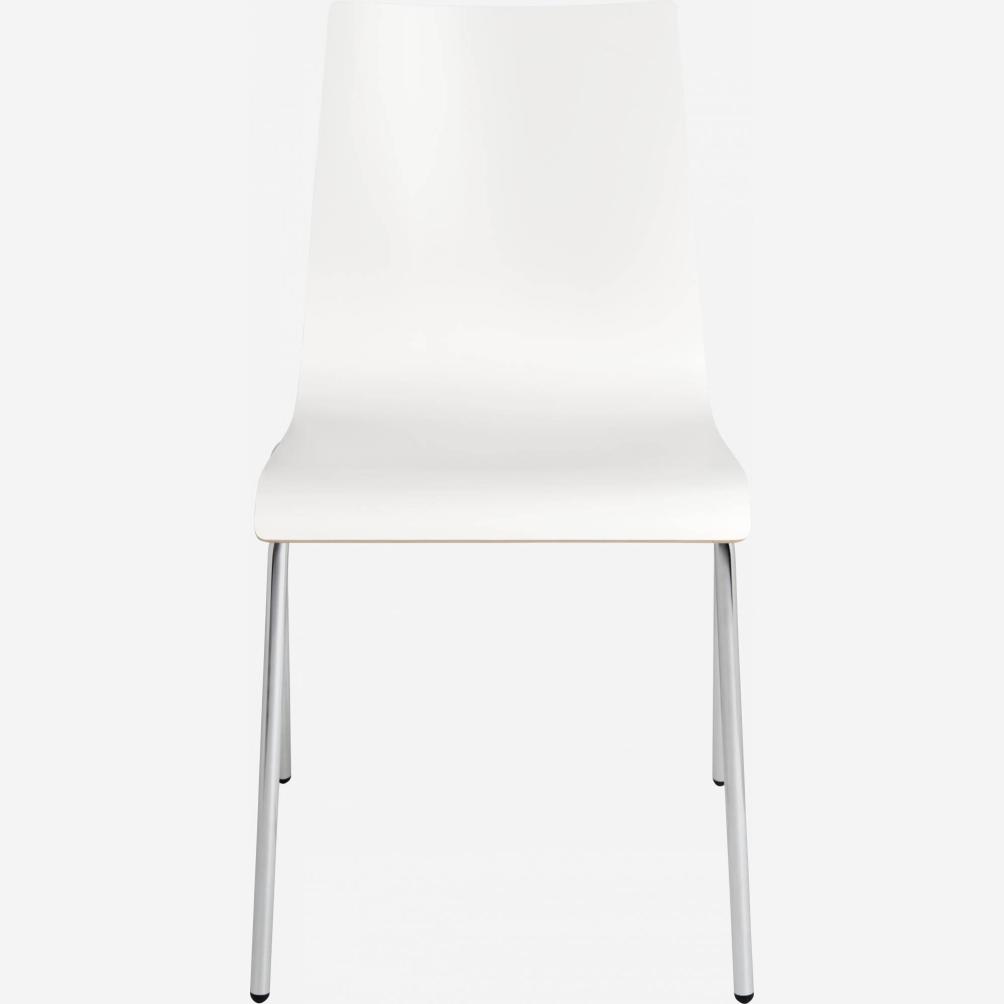 CALLUM/ LAMINATED DINING CHAIR WHITE 