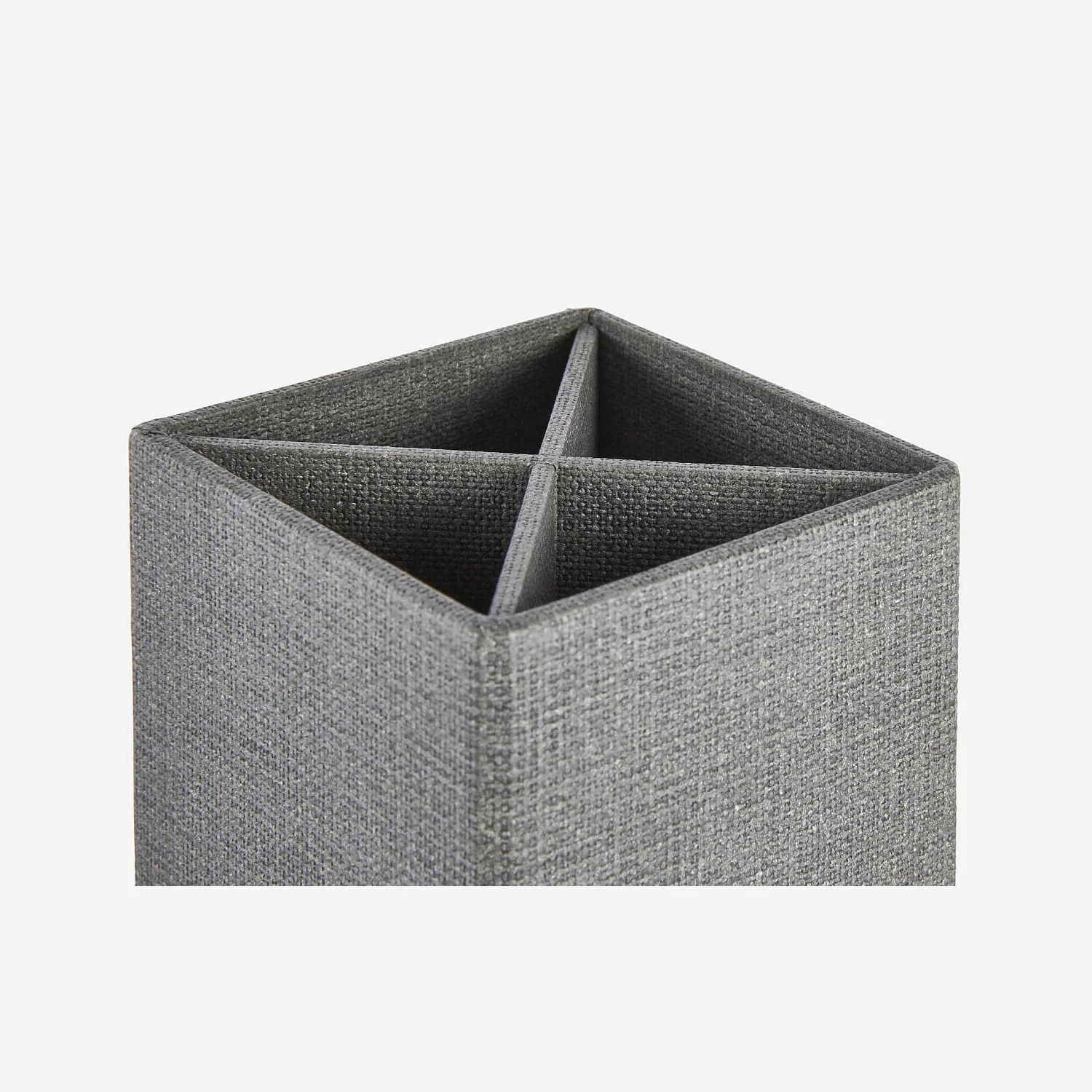 Pot à crayons en carton gris - 2