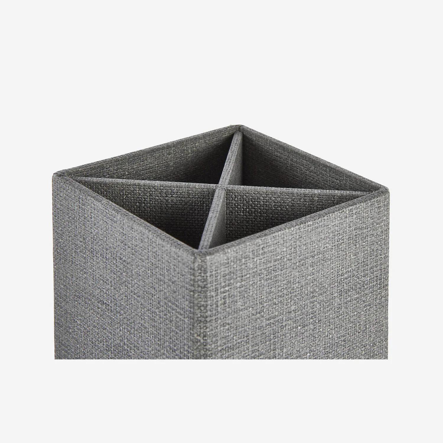 Pot à crayons en carton gris - 2