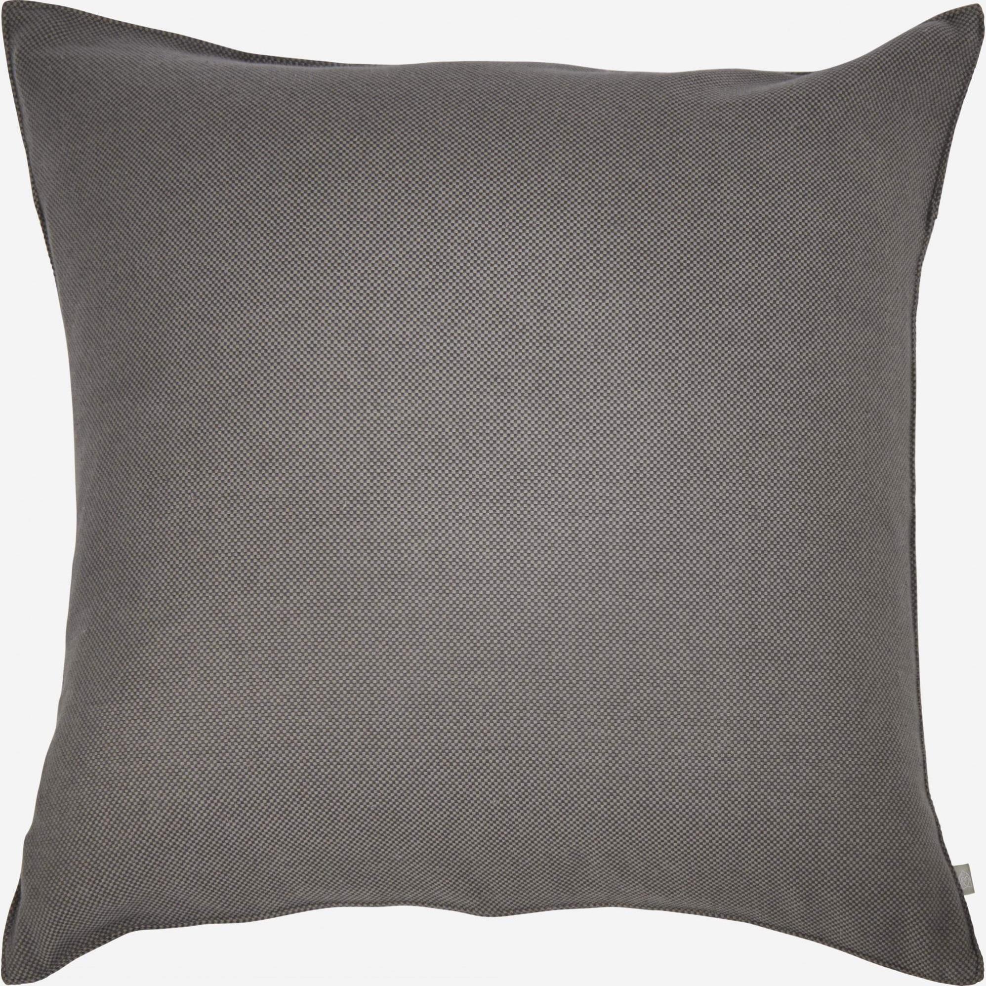 Coussin en coton - Gris - 50 x 50 cm