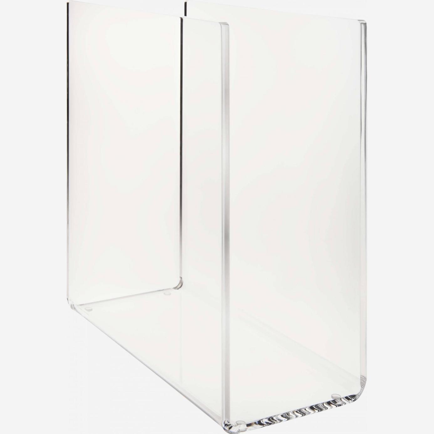 Porte-revues transparent