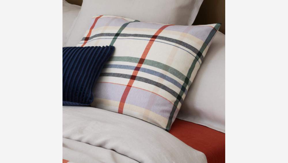 Parure de lit en flanelle de coton - 240 x 260 cm - Multicolore