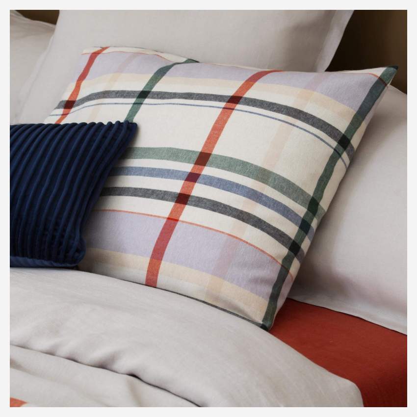 Parure de lit en flanelle de coton - 220 x 240 cm - Multicolore