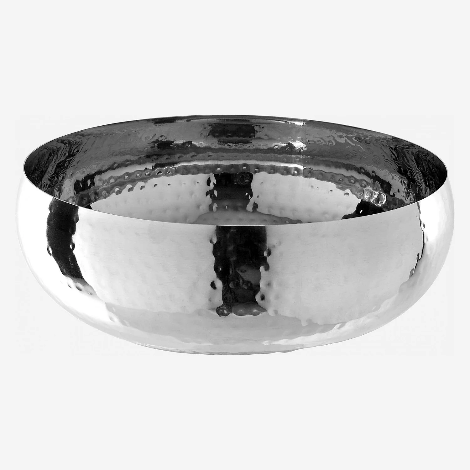 Saladier en inox martelé - 25 cm - Argent - 1