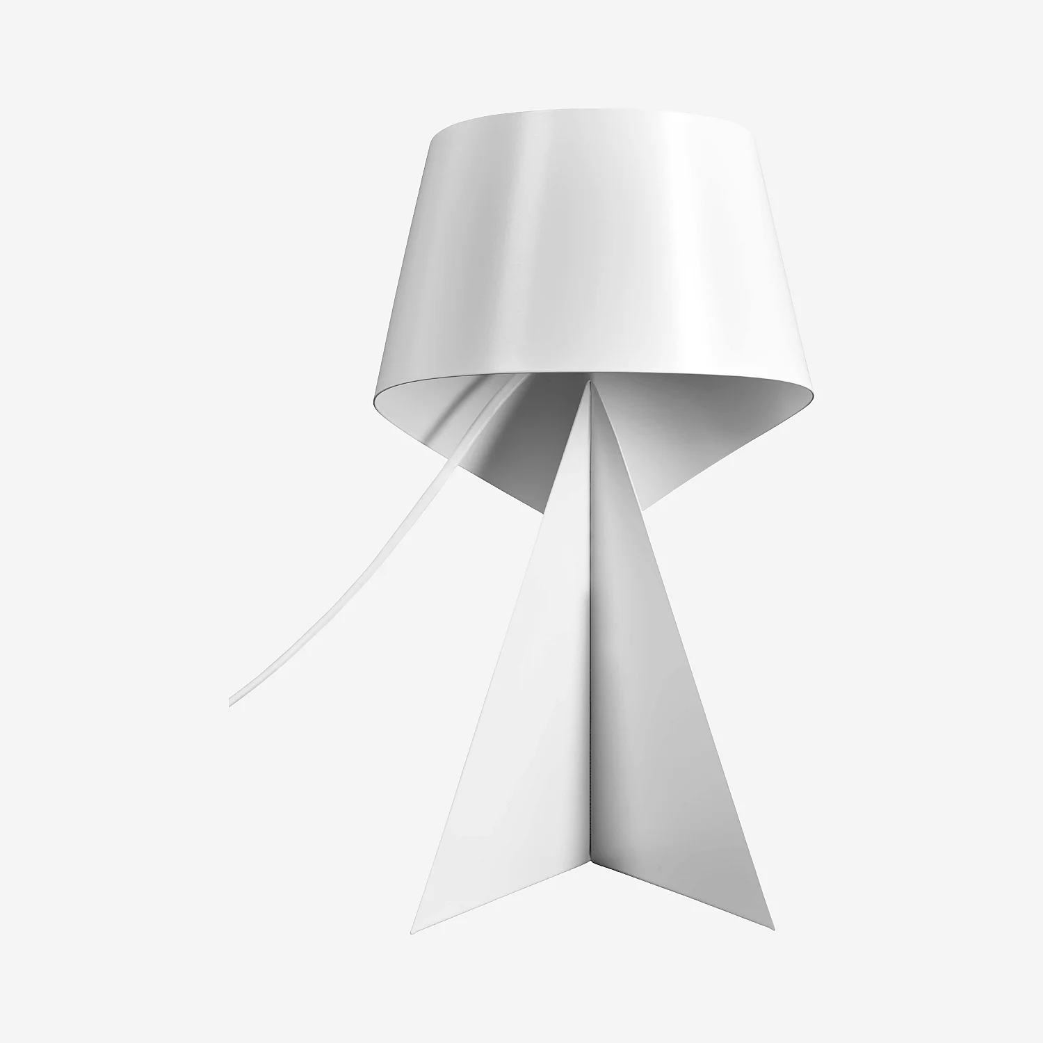 Lampe de table en métal - 50 cm - Blanc - Design by Claire Norcross - 2