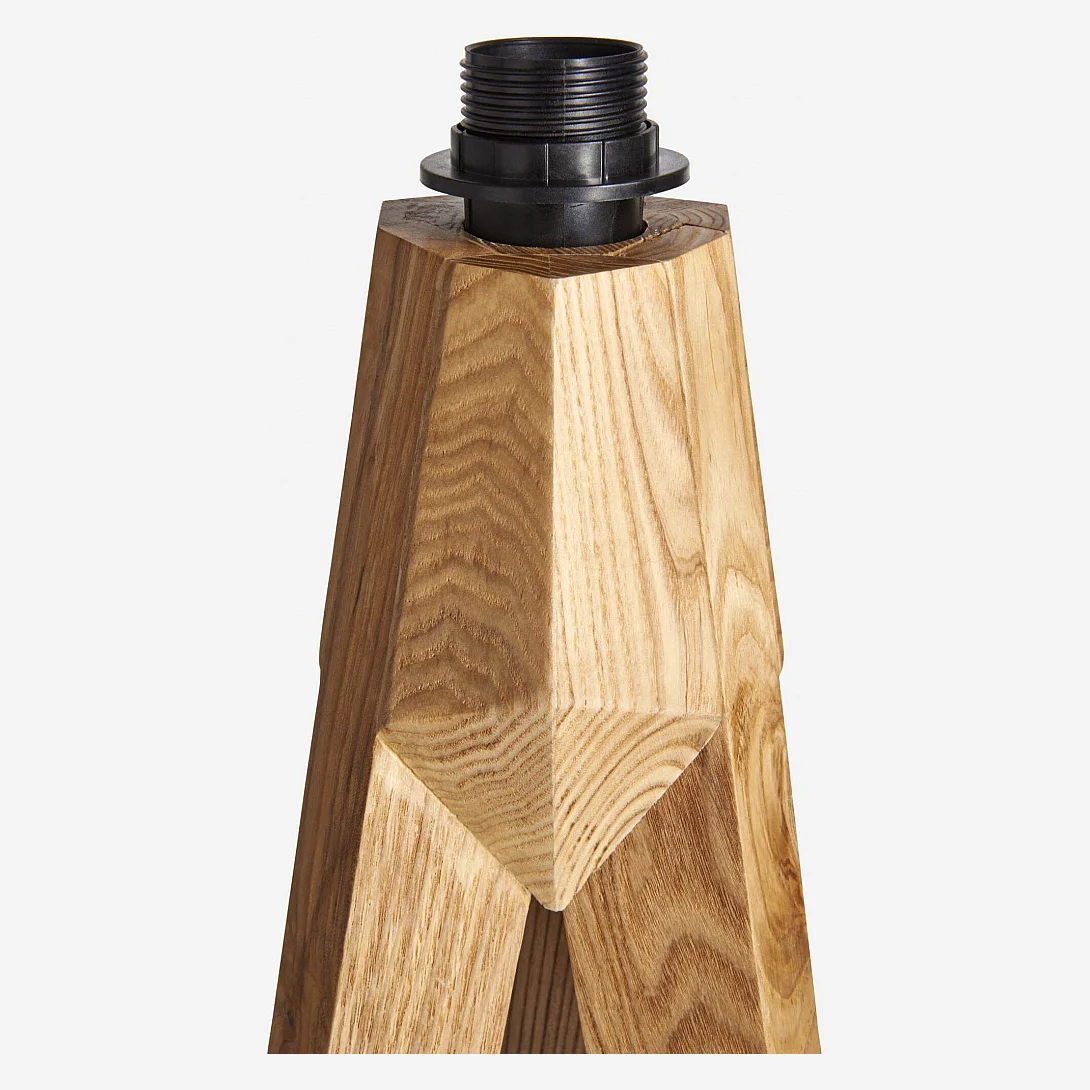 Pied de lampadaire en frène clair - 2