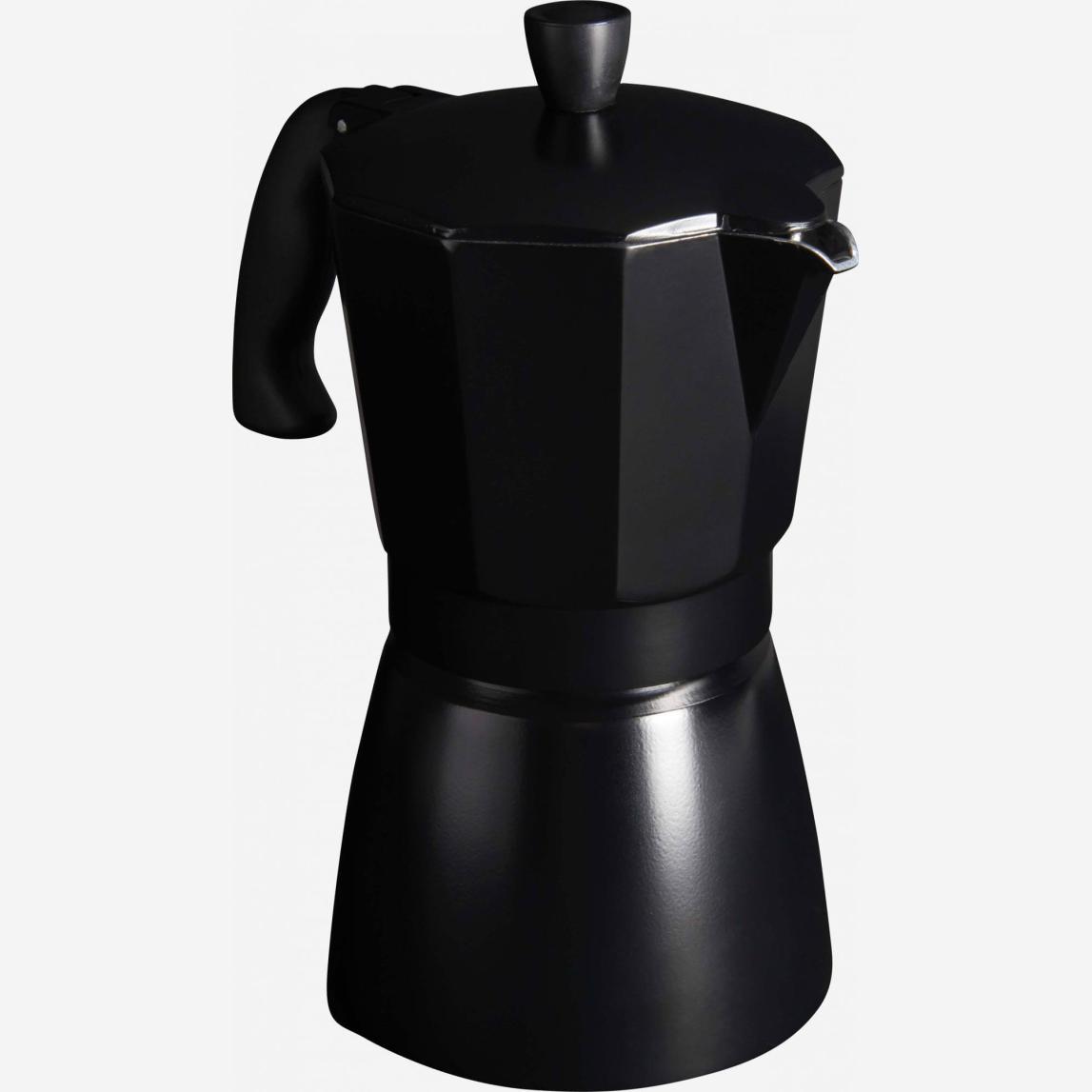 Aluminium Italian cafetière - Black