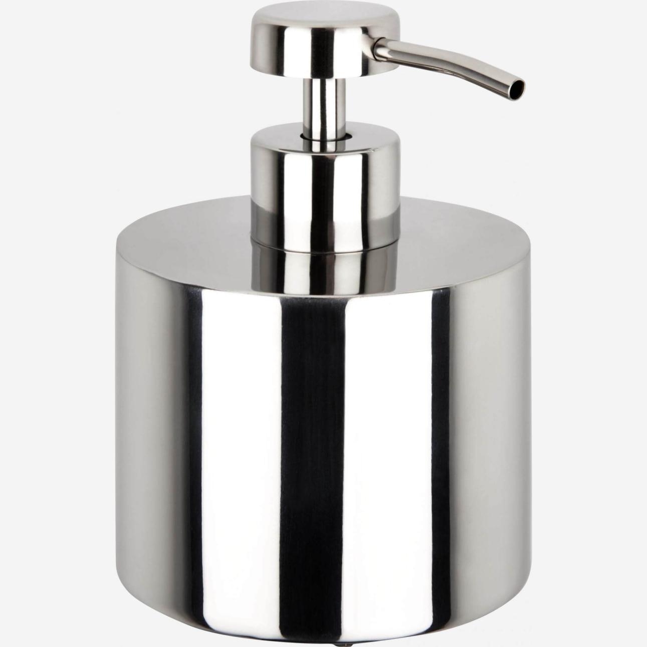 Soap dispenser in stainless steel