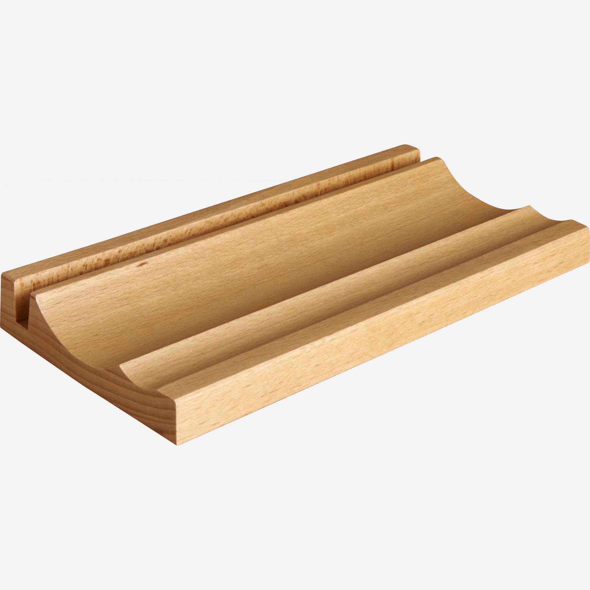 Beech stationery holder