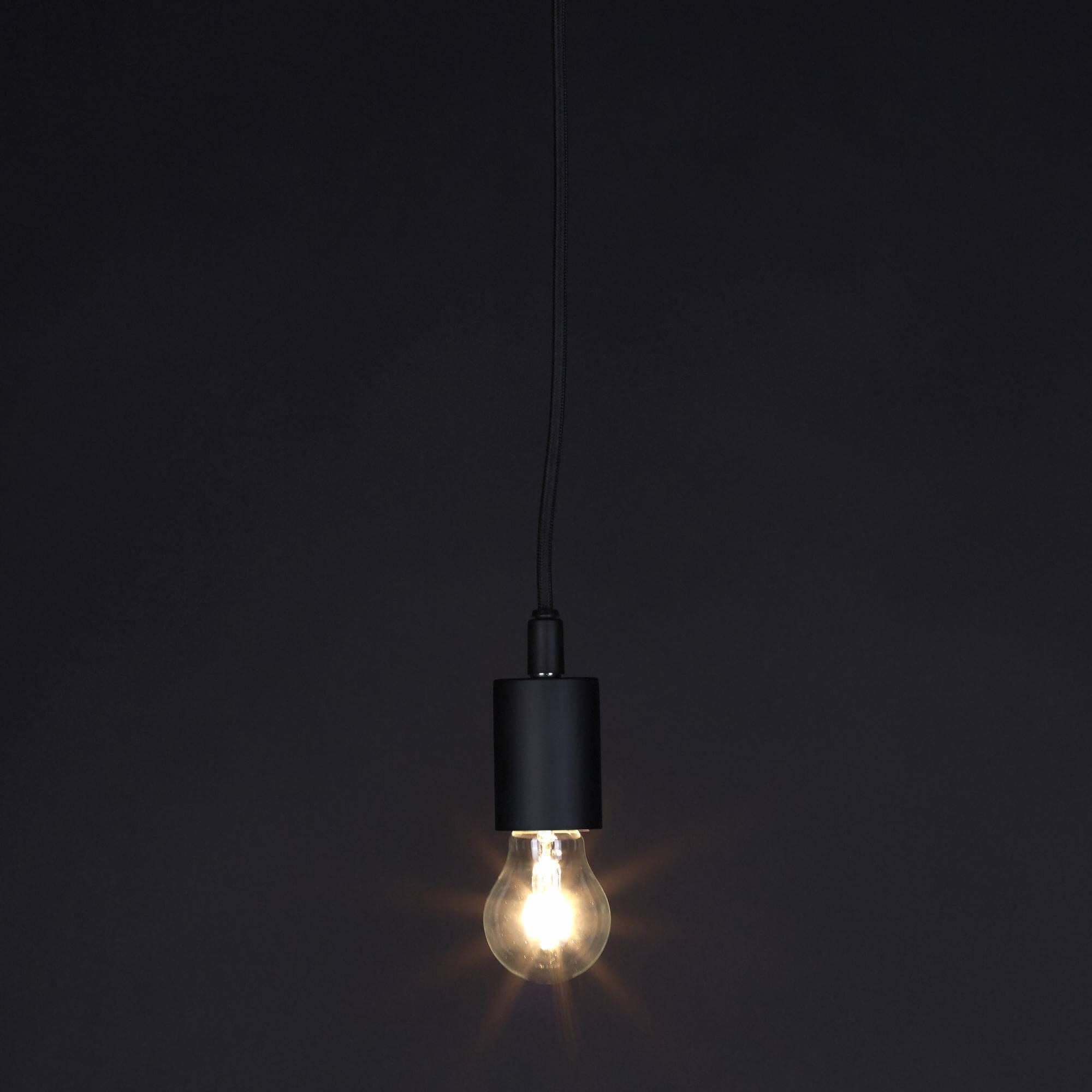 Ceiling light, black plug