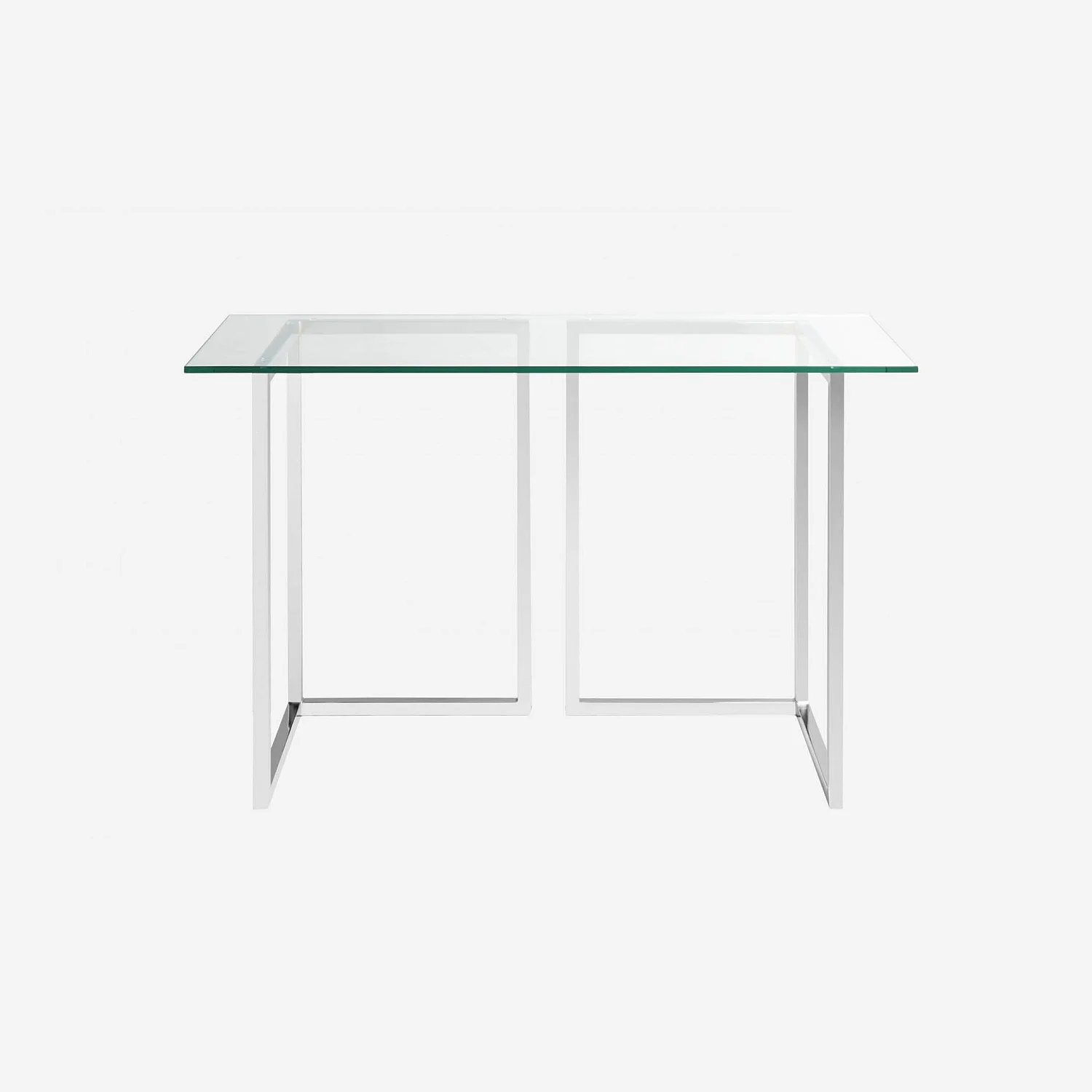 Plateau de table en verre trempé - Transparent - 120 x 50 cm - 2