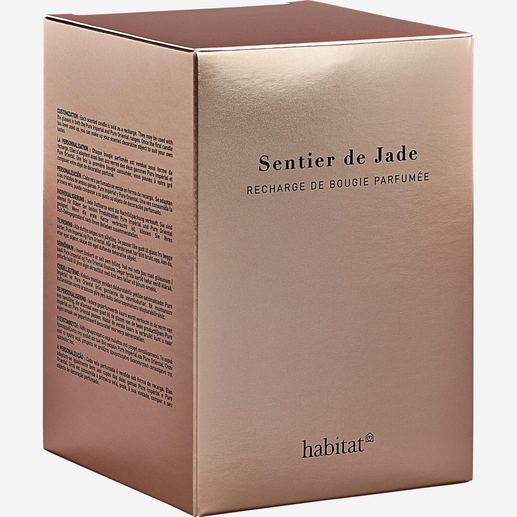 Navulling grote kaars parfum Jade 600g