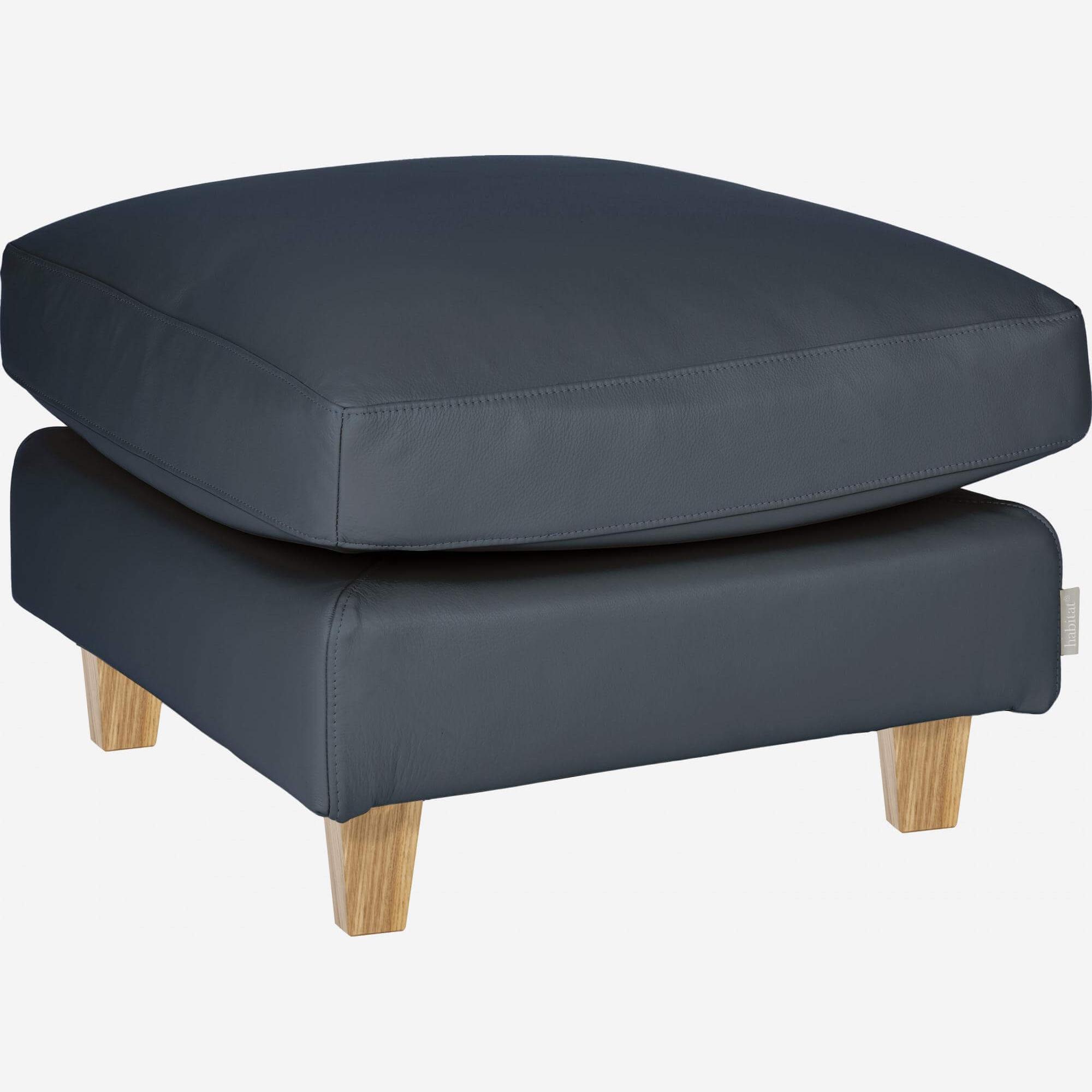 Leather footstool