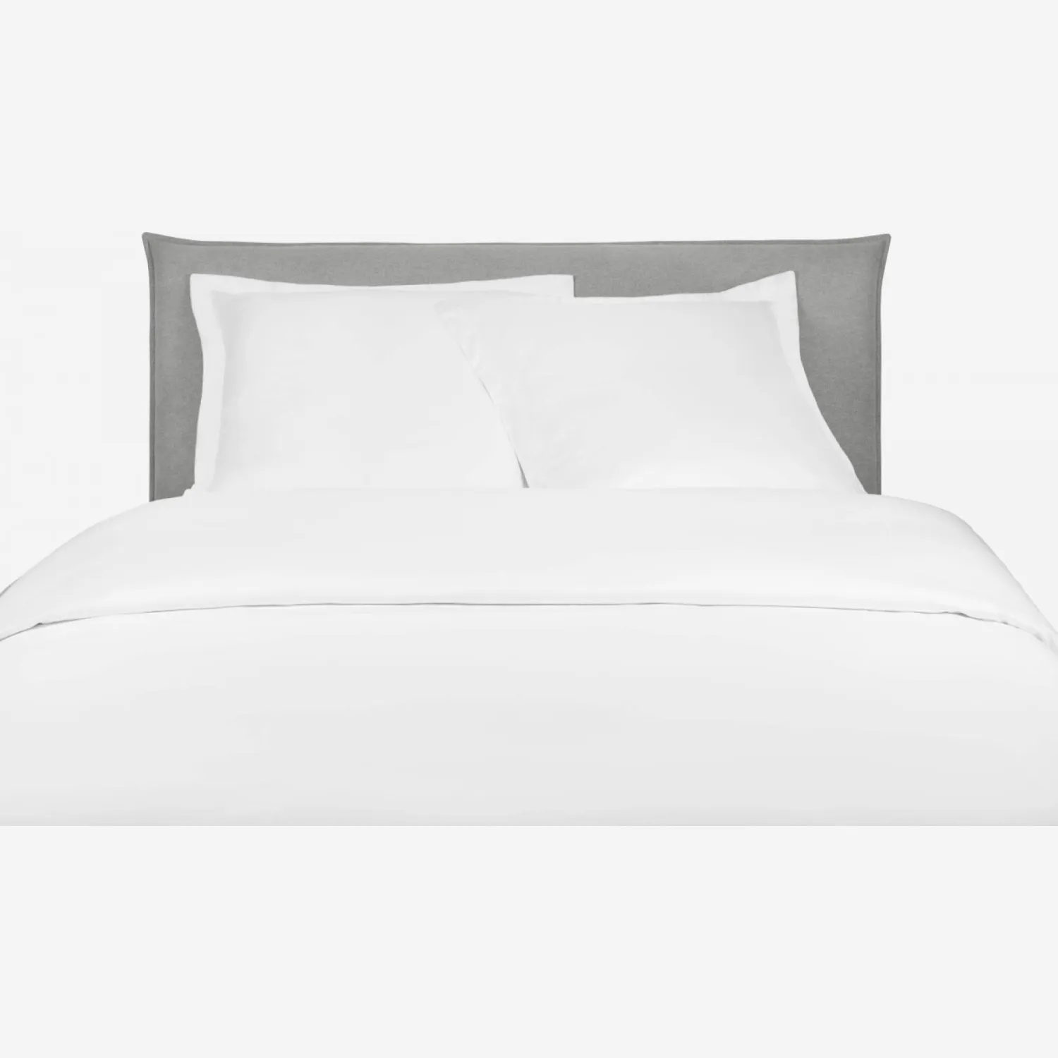 Housse de couette en satin de coton - 240 x 260 cm - Blanc