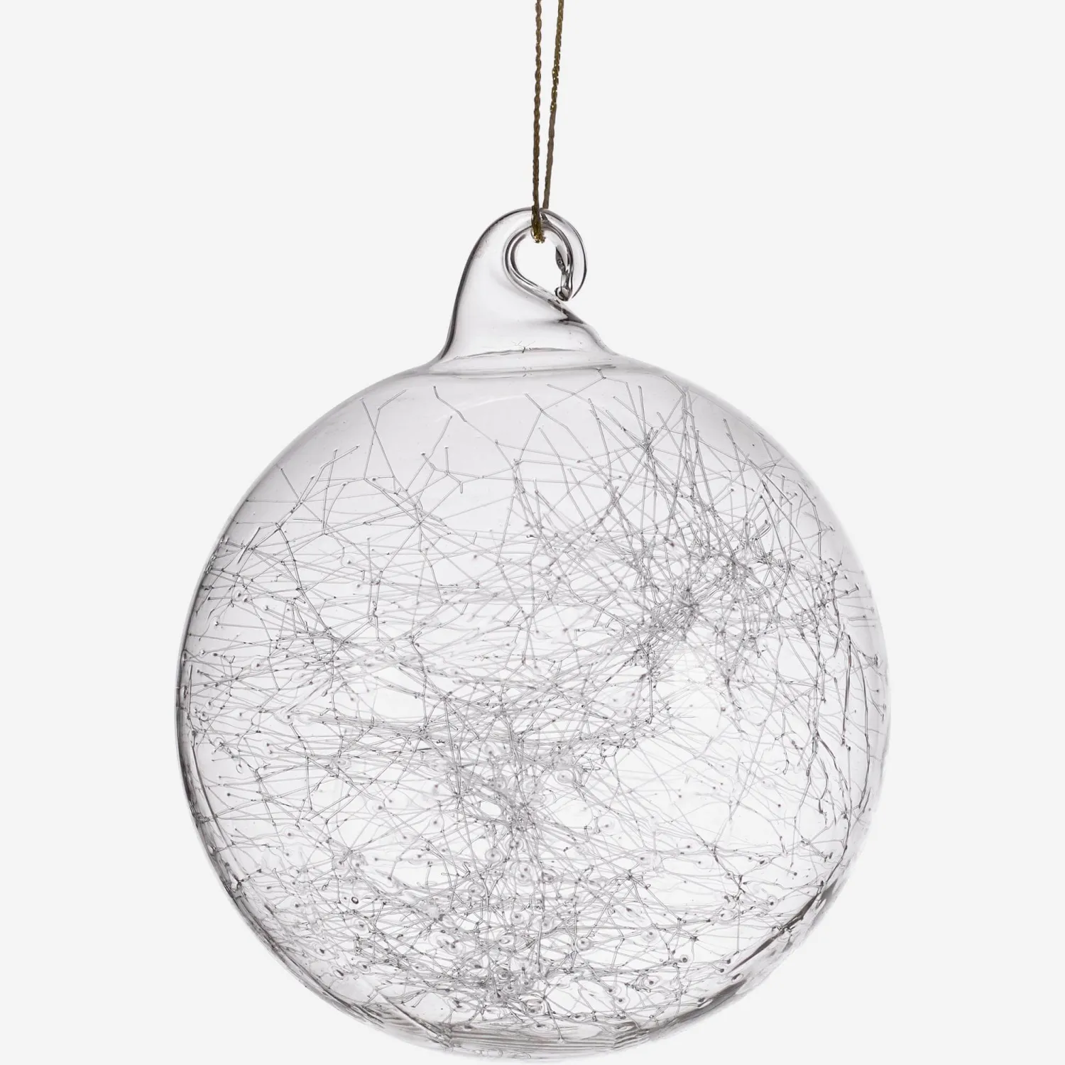 Décoration de Noël boule avec filaments 