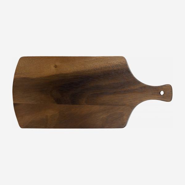 Tábua de cortar em madeira de acácia - 31,5 cm - Natural
