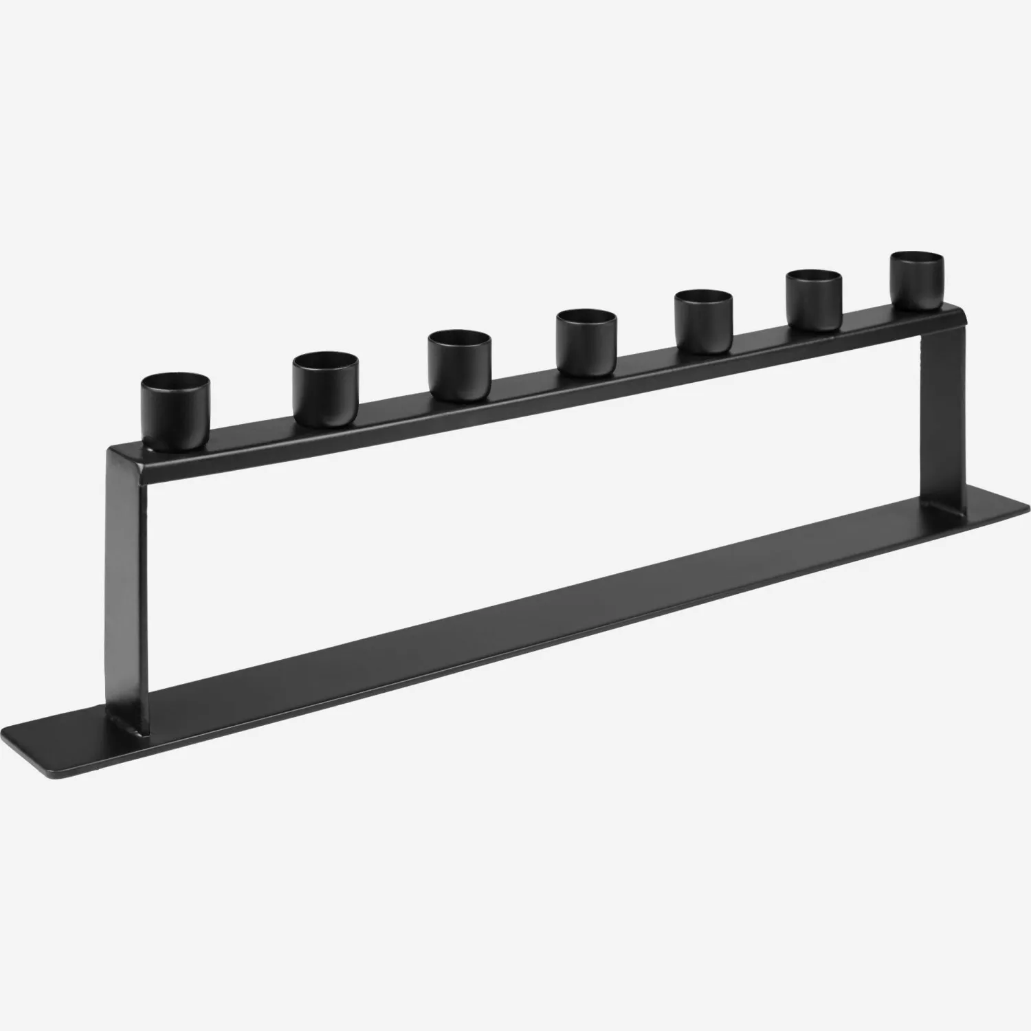 Kerzenhalter aus Metall, schwarz