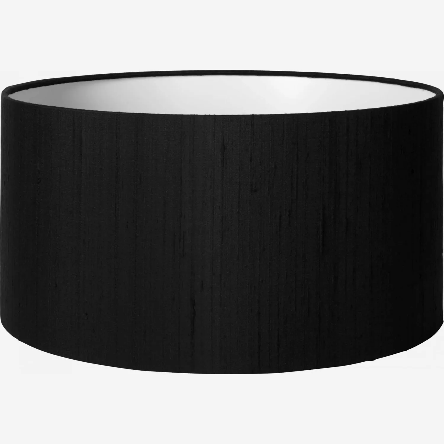 Abat-jour en soie 35x18cm noir