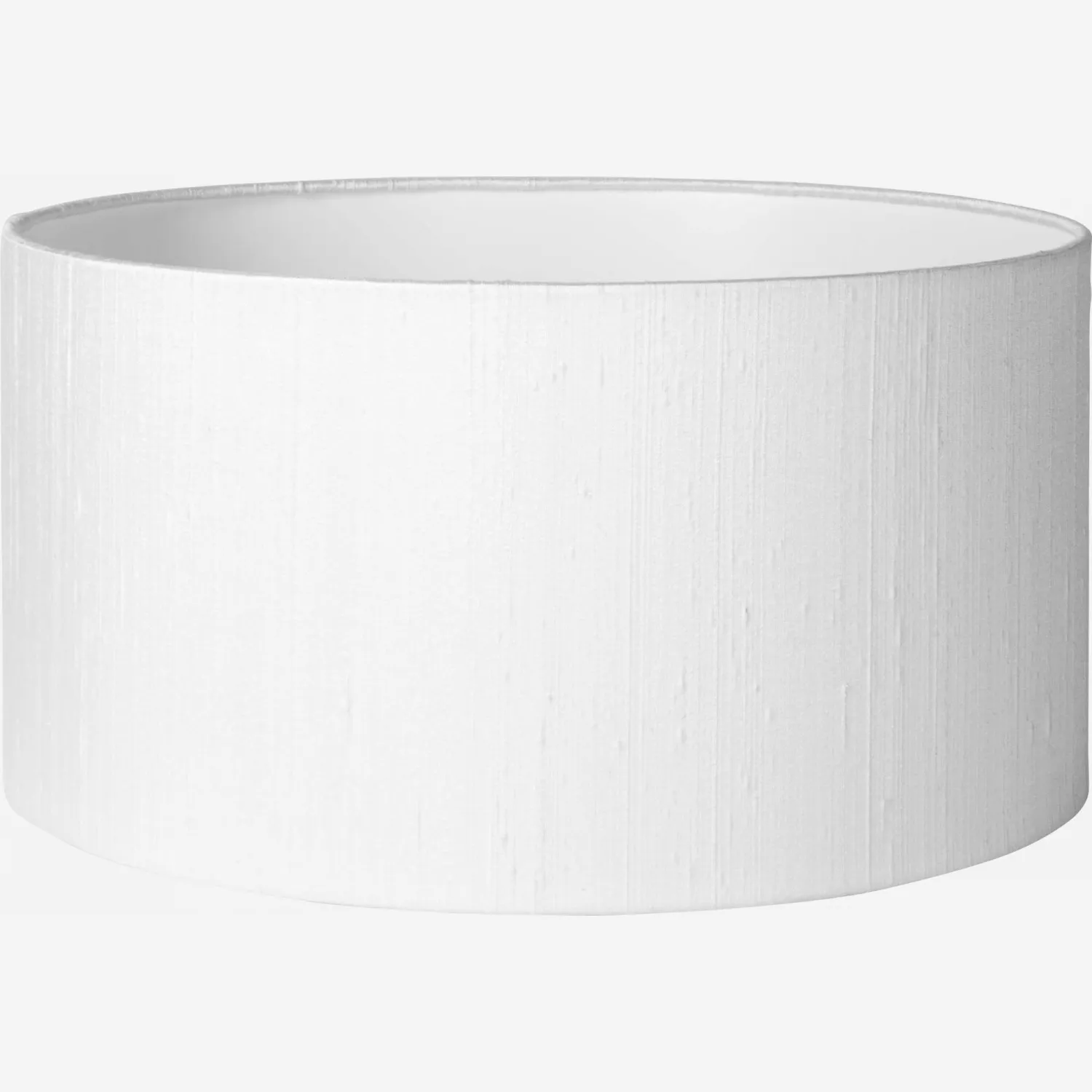 Abat-jour en soie 40x24cm blanc