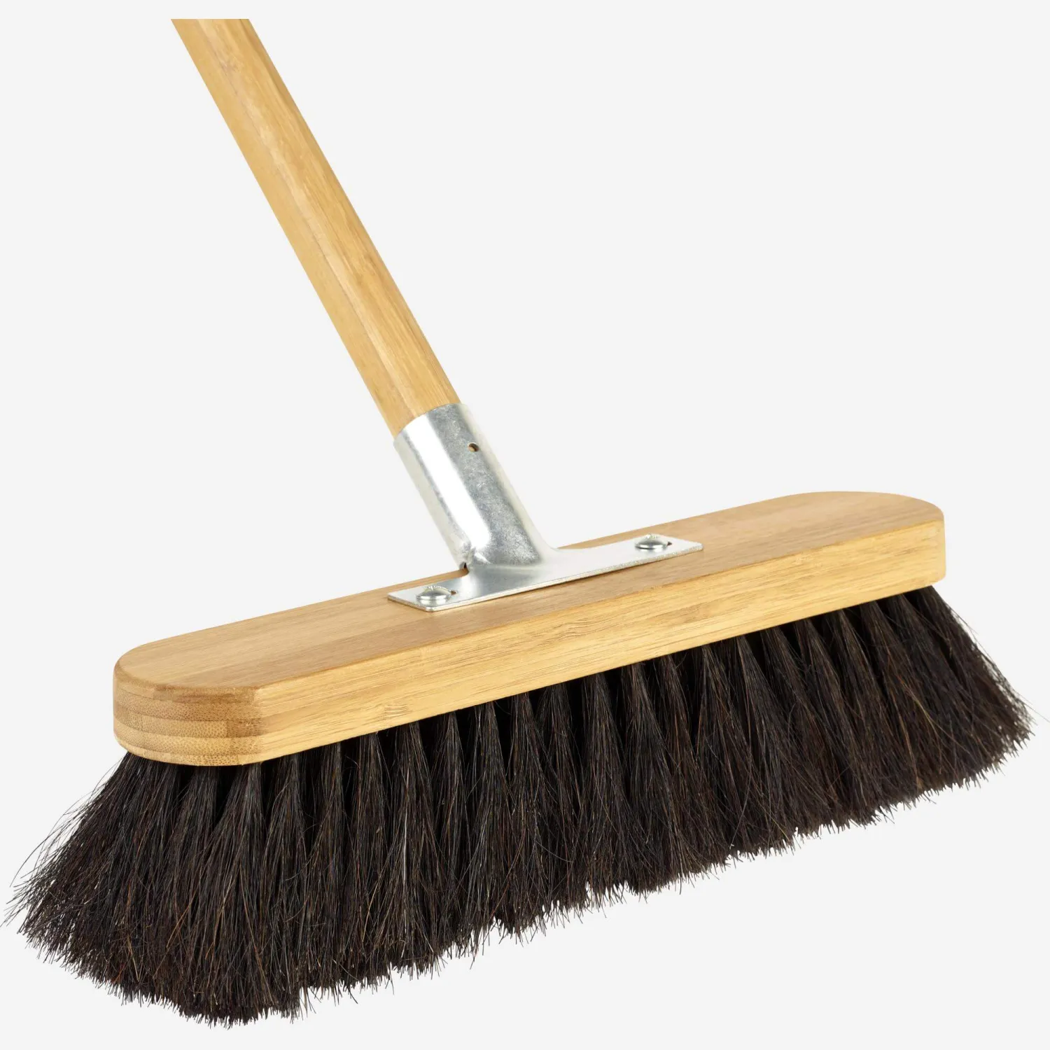 Balai avec petite brosse en bambou