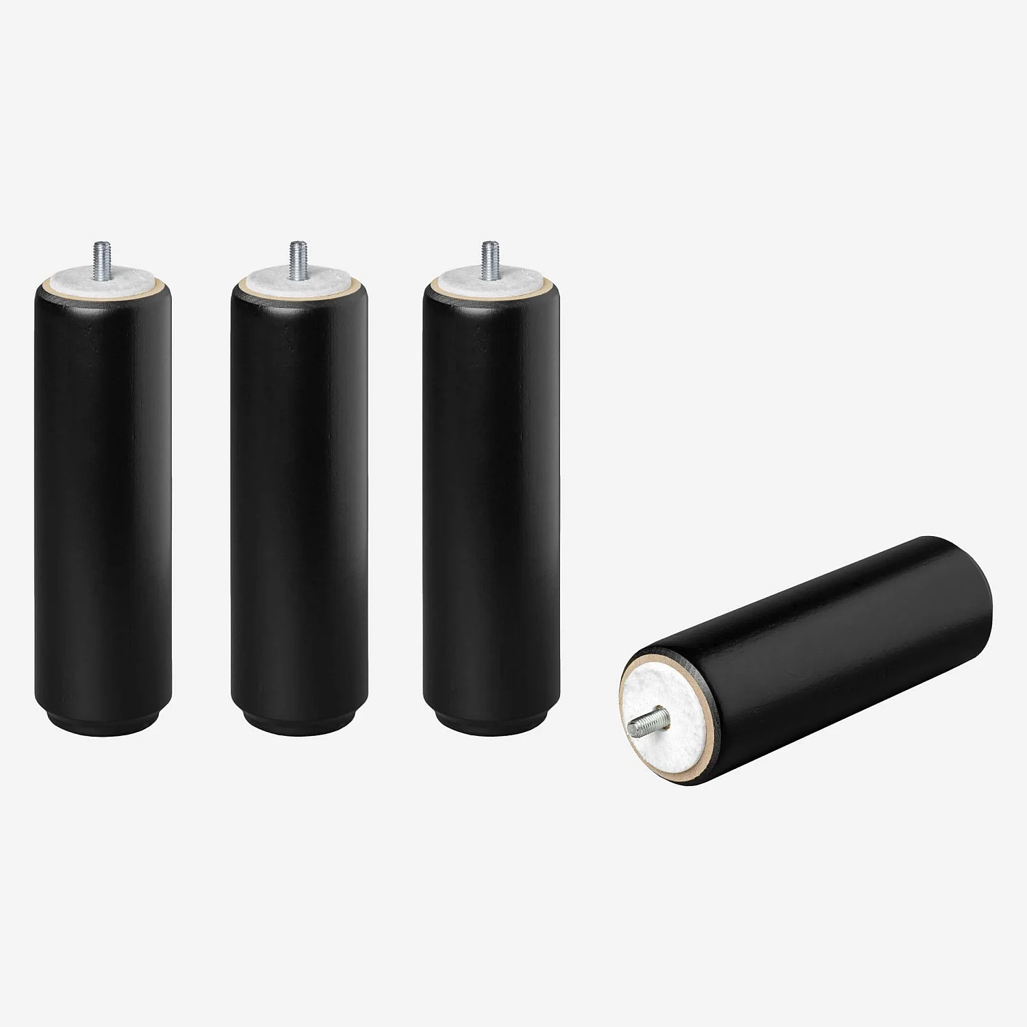 Round black beech legs x4 - 3