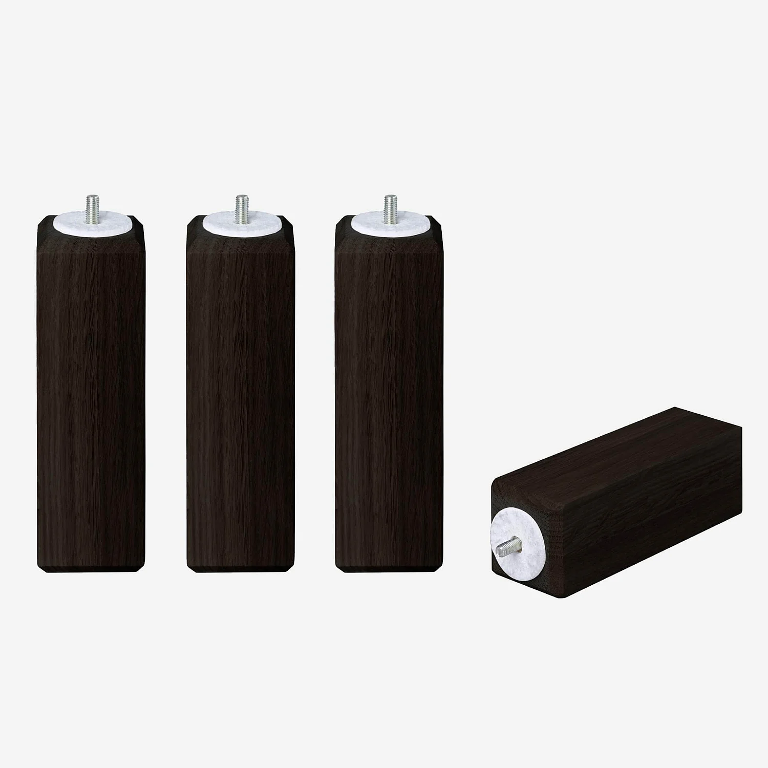 Square black beech legs x4 - 3
